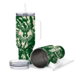 customized milwaukee bucks burst swirl green curved tumbler best selling 1.webp