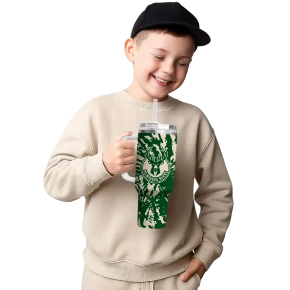 customized milwaukee bucks burst swirl green curved tumbler latest model 1.webp