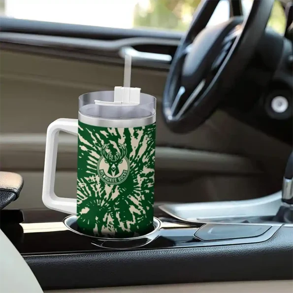 customized milwaukee bucks burst swirl green curved tumbler trendy 1.webp