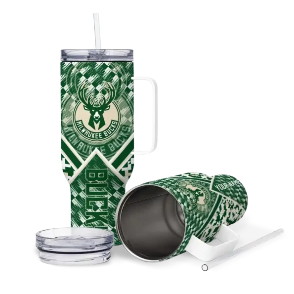 customized milwaukee bucks chevron angle green curved tumbler high quality 1.webp