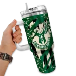 customized milwaukee bucks claw cut green black curved tumbler best selling 1.webp