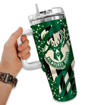 customized milwaukee bucks claw cut green black curved tumbler fashion forward 1.webp