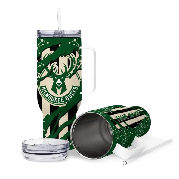 customized milwaukee bucks claw cut green black curved tumbler high quality 1.webp