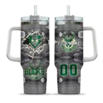 customized milwaukee bucks superman shield green gray curved tumbler best selling 1.webp