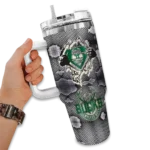 customized milwaukee bucks superman shield green gray curved tumbler best selling 1.webp