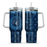 customized minnesota timberwolves bullseye drips midnight blue curved tumbler best selling 1.webp