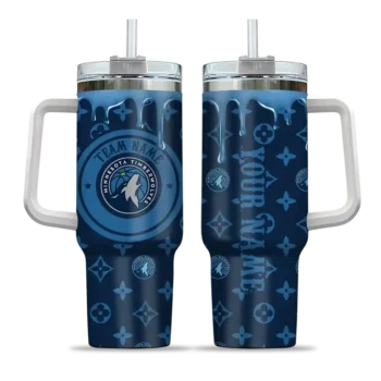 customized minnesota timberwolves bullseye drips midnight blue curved tumbler best selling 1.webp