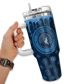 customized minnesota timberwolves bullseye drips midnight blue curved tumbler fashion forward 1.webp
