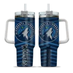 customized minnesota timberwolves chevron layers midnight blue curved tumbler best selling 1.webp