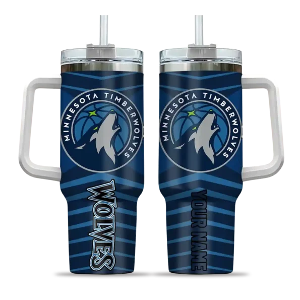 customized minnesota timberwolves chevron layers midnight blue curved tumbler best selling 1.webp