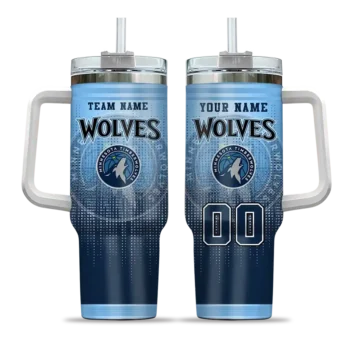 customized minnesota timberwolves gradient dots midnight blue curved tumbler best selling 1.webp
