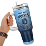 customized minnesota timberwolves gradient dots midnight blue curved tumbler best selling 1.webp