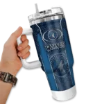 customized minnesota timberwolves hexagon armor midnight blue curved tumbler best selling 1.webp
