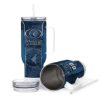 customized minnesota timberwolves hexagon armor midnight blue curved tumbler best selling 1.webp