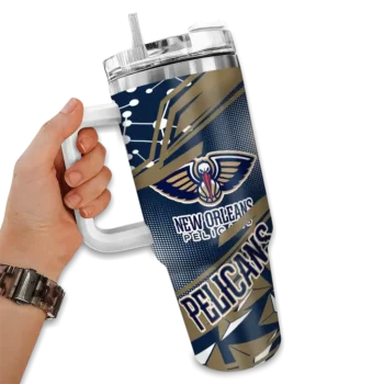 customized new orleans pelicans abstract paths navy curved tumbler fashion forward 1.webp