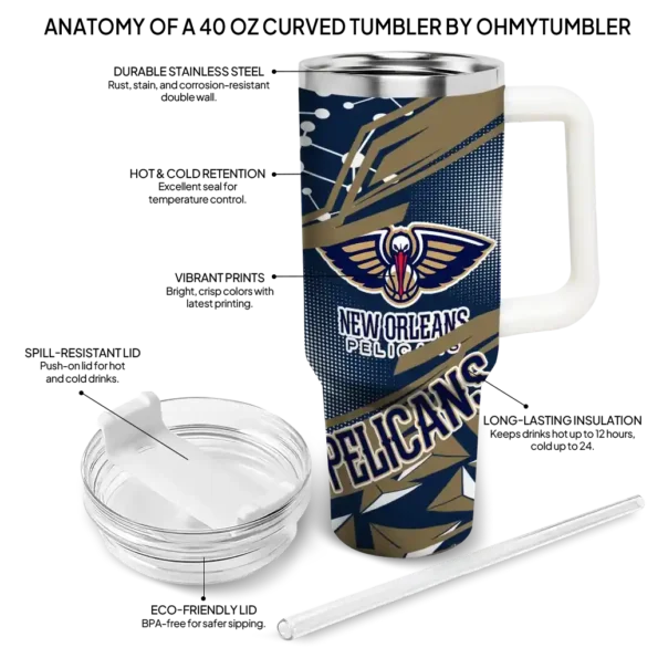 customized new orleans pelicans abstract paths navy curved tumbler new arrival 1.webp