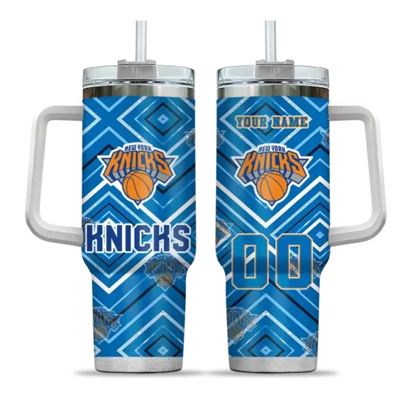 customized new york knicks bold diamonds blue curved tumbler best selling 1.webp