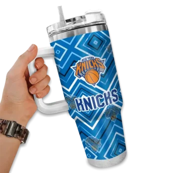 customized new york knicks bold diamonds blue curved tumbler fashion forward 1.webp