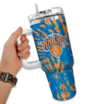 customized new york knicks burst swirl blue curved tumbler best selling 1.webp