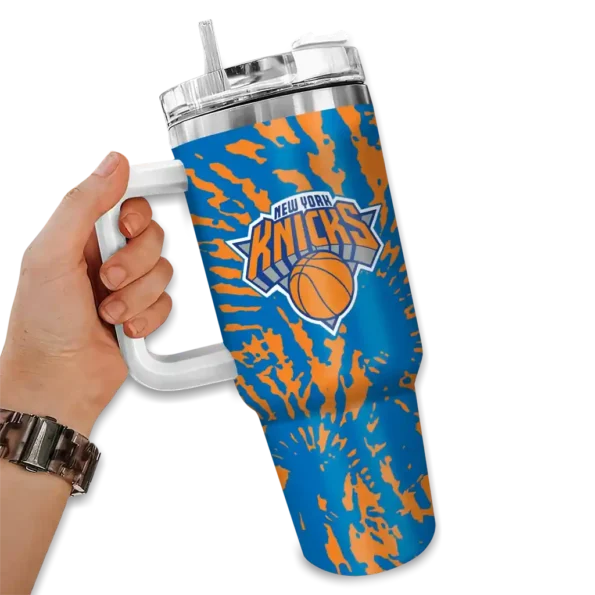 customized new york knicks burst swirl blue curved tumbler fashion forward 1.webp