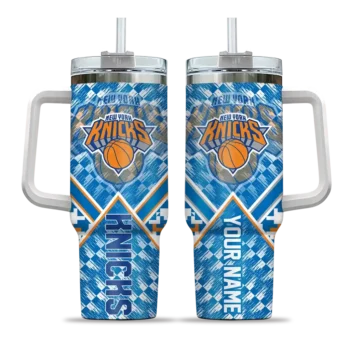 customized new york knicks chevron angle blue curved tumbler best selling 1.webp