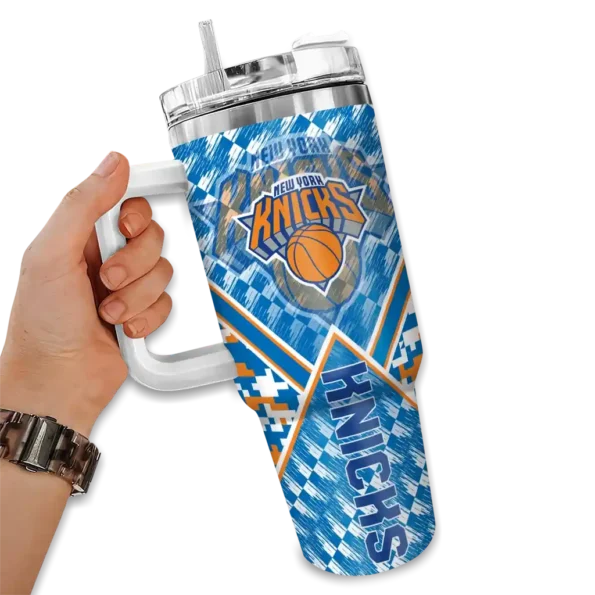 customized new york knicks chevron angle blue curved tumbler fashion forward 1.webp