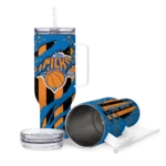 customized new york knicks claw cut blue black curved tumbler best selling 1.webp