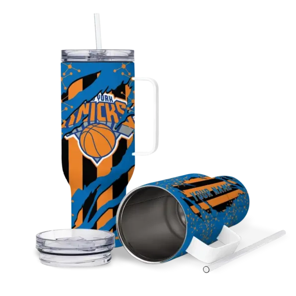 customized new york knicks claw cut blue black curved tumbler high quality 1.webp
