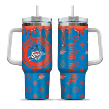 customized oklahoma city thunder bullseye drips blue curved tumbler best selling 1.webp