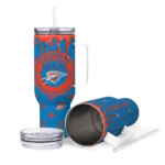 customized oklahoma city thunder bullseye drips blue curved tumbler best selling 1.webp