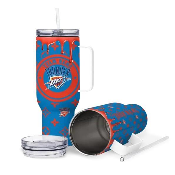 customized oklahoma city thunder bullseye drips blue curved tumbler high quality 1.webp