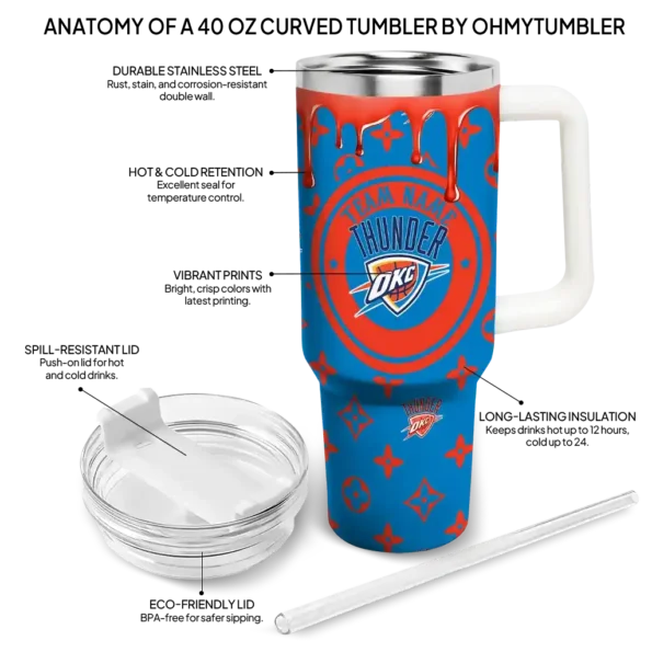 customized oklahoma city thunder bullseye drips blue curved tumbler new arrival 1.webp