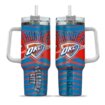 customized oklahoma city thunder chevron layers blue curved tumbler best selling 1.webp