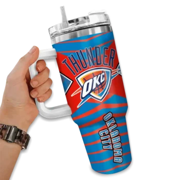 customized oklahoma city thunder chevron layers blue curved tumbler fashion forward 1.webp