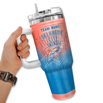customized oklahoma city thunder gradient dots blue curved tumbler fashion forward 1.webp