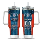 customized oklahoma city thunder hexagon armor blue curved tumbler best selling 1.webp