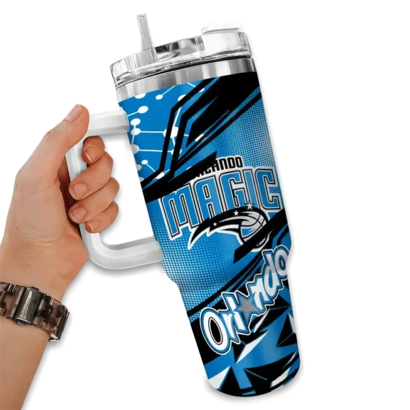 customized orlando magic abstract paths blue curved tumbler fashion forward 1.webp