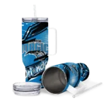 customized orlando magic abstract paths blue curved tumbler best selling 1.webp