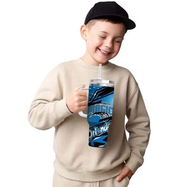 customized orlando magic abstract paths blue curved tumbler latest model 1.webp