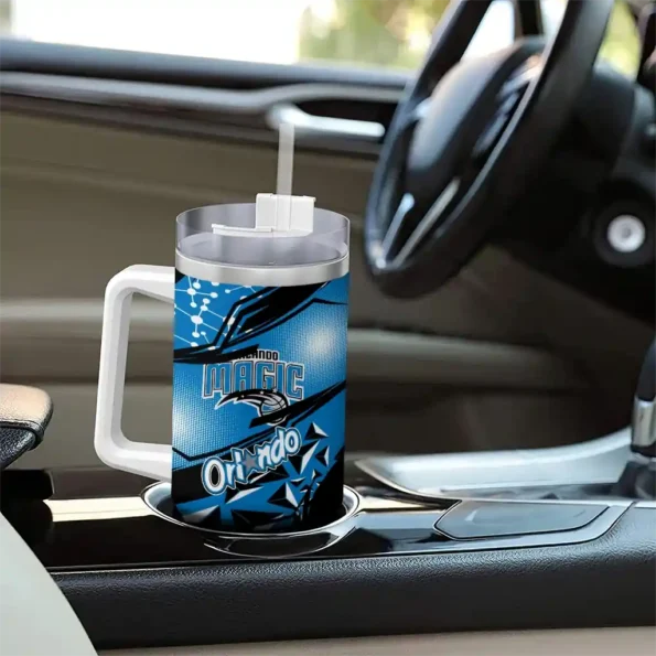 customized orlando magic abstract paths blue curved tumbler trendy 1.webp