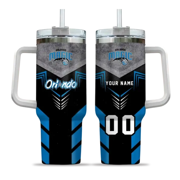 customized orlando magic arrow armor blue black curved tumbler best selling 1.webp