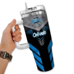 customized orlando magic arrow armor blue black curved tumbler best selling 1.webp