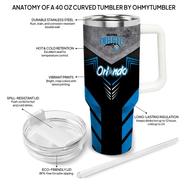 customized orlando magic arrow armor blue black curved tumbler new arrival 1.webp