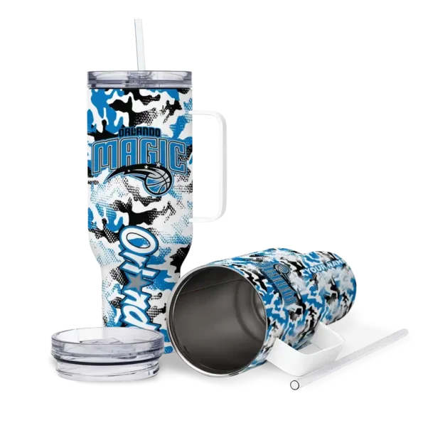 customized orlando magic camo mashup blue white curved tumbler high quality 1.webp