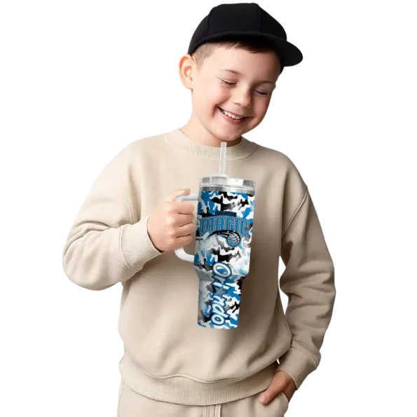 customized orlando magic camo mashup blue white curved tumbler latest model 1.webp