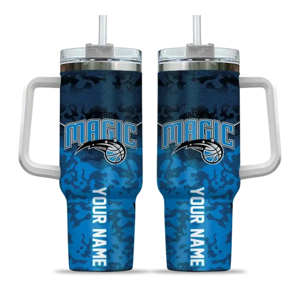 customized orlando magic chevron stripe blue curved tumbler best selling 1.webp