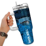 customized orlando magic chevron stripe blue curved tumbler best selling 1.webp