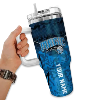 customized orlando magic chevron stripe blue curved tumbler fashion forward 1.webp