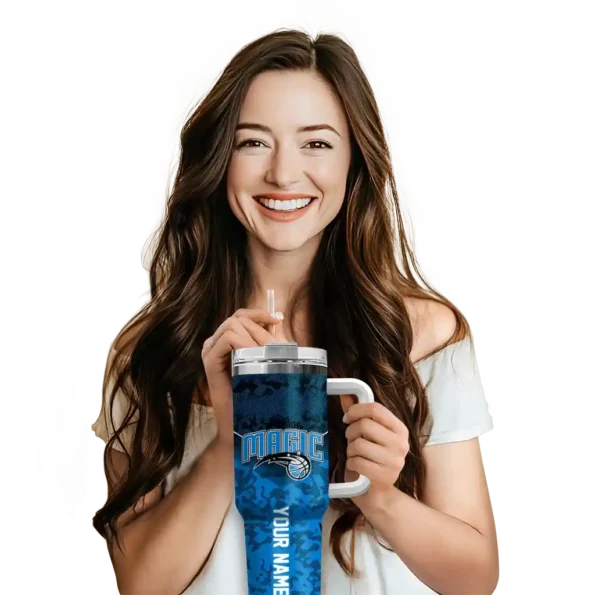 customized orlando magic chevron stripe blue curved tumbler premium grade 1.webp