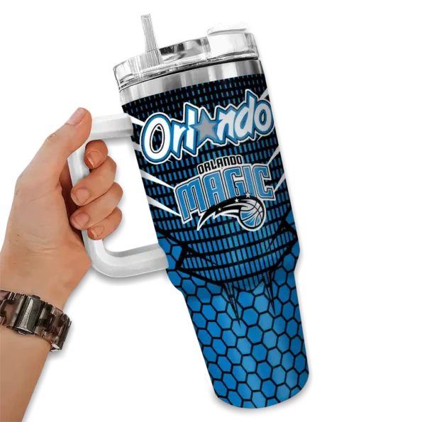 customized orlando magic hex texture blue curved tumbler fashion forward 1.webp